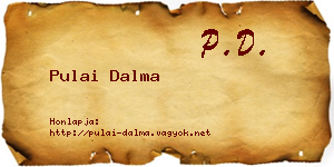 Pulai Dalma névjegykártya